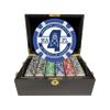 500 Ct. Luxury Black Mahogany Custom Poker Chip Set view 1