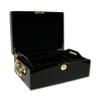 500 Ct. Luxury Black Mahogany Custom Poker Chip Set view 2