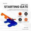 Starting Gate Compatible with Hot Wheels Racetracks | 2-Lane Launch Pad for Toy Tracks | Create Epic Racetracks | Made in USA (Starting Gate Only) view 2