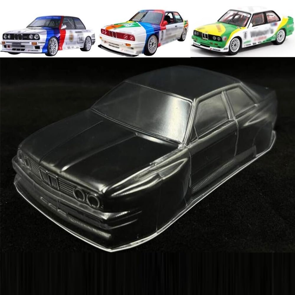 ARWUGEI Mini-Z Lexan PC Clear Body Shell Set 98mm for 1/28 RC Car BMW E30 M3 Touring BB