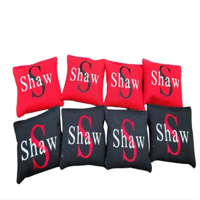 Monogrammed Cornhole Bags Custom All Weather or Corn Full Size Duck Canvas Corn Hole Bean Bag toss
