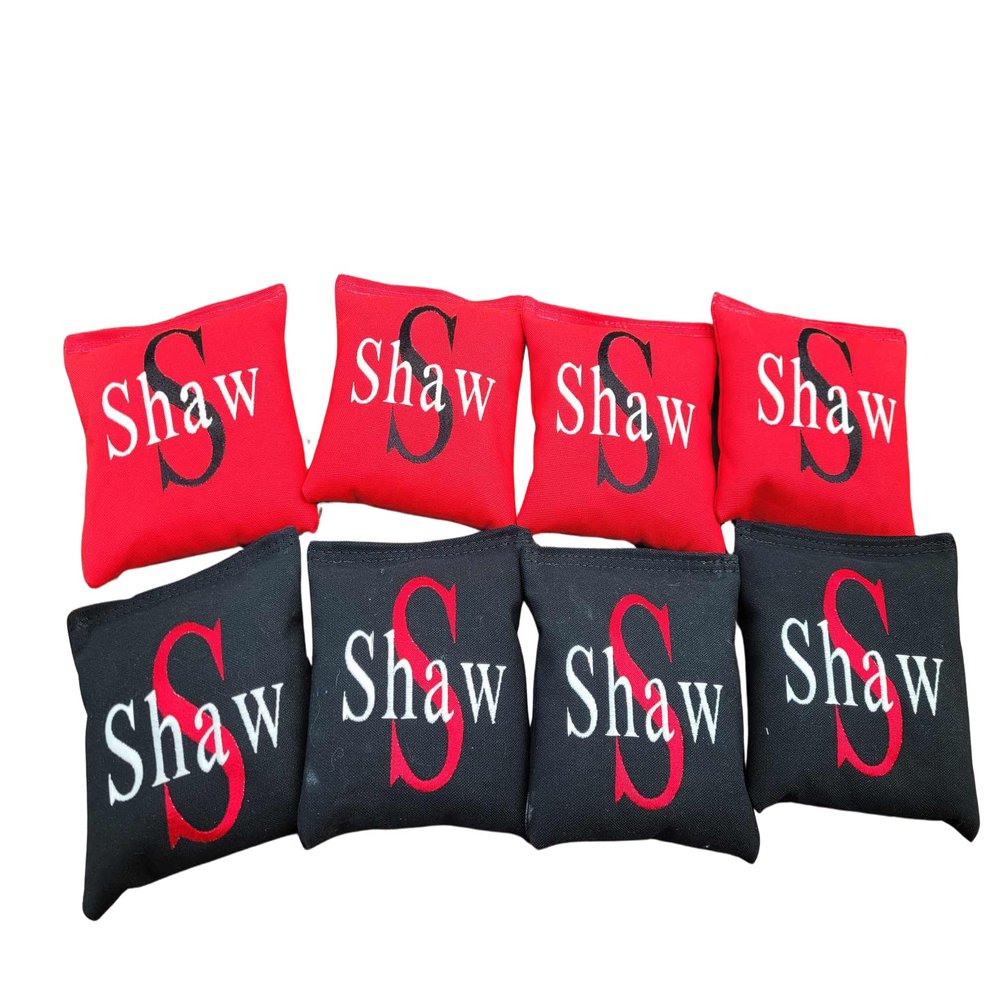 Monogrammed Cornhole Bags Custom All Weather or Corn Full Size Duck Canvas Corn Hole Bean Bag toss