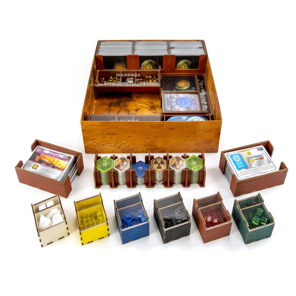 Gaming Trunk Martian Organizer for Terraforming Mars (Red Deluxe)