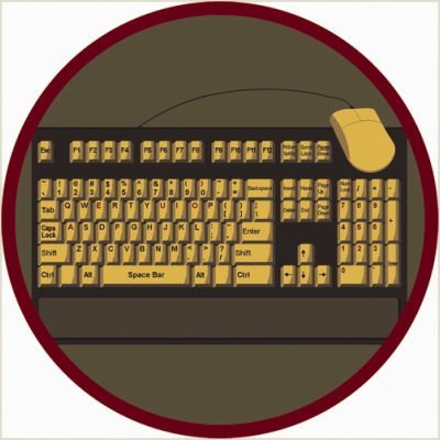 212 Main Keyboard Connection Brown 7 ft.7 in. Round WearOn Nylon Machine Tufted- Cut Pile Educational Rug, BA329337