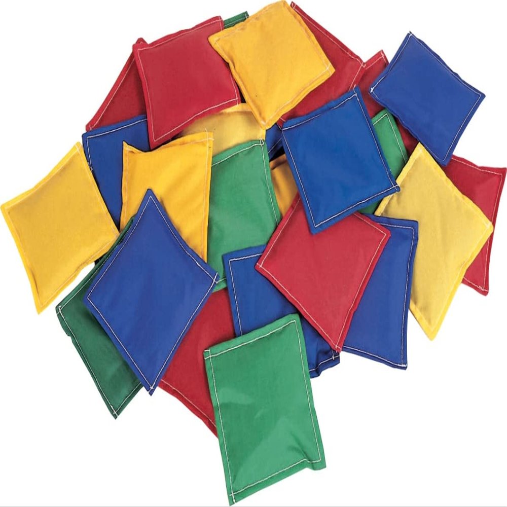 212 Main 5 x 5 in. Heavy-Duty Cloth Bean Bags - Pack of 12
