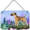 Border Terrier Indoor Aluminium Metal Wall Or Door Hanging Prints view 1