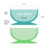 ChooMee Baby Suction Bowls & FlexiDip Learning Utensil Set, 4 CT Small, Aqua Green view 2