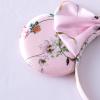 PAITTY Pearl Mouse Ears Bow Headbands for Girls Kids Sparkle Hair Band Ear Headband Party Princess Trip Cosplay Costume Decor (Pale Pink Printed Floral) view 4
