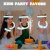 12-24 PCS White Glow Sticks Party Favors for Kids, LED Light Up Necklaces Bracelets Accessories for Toddlers,Glow Birthday Easter Mardi Gras Parade Throws Party Supplies Decorations for Boys Girls view 2