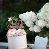 1 Pack First Holy Communion Cake Topper Glitter Cross Religious Cake Picks God Bless Peace Pigeon Baptism Cake Decorations for Baptism Theme Baby Shower 1st Birthday Party Decoration Supplies Rosegold view 4