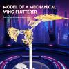 3D Metal Puzzles for Adults, Metal Model Kits for Adults Ornithopter, Mechanical Steel 3D Puzzle Stainless Steel Ornaments for Men Women Art Craft Gifts Toys(Gold). view 3