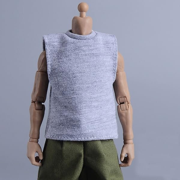 1/12 Scale Men's and Women's Universal Action Figure Costume T-shirt (Body, Head, Shoes, Etc., Not Included)