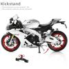 Risopen 1:12 Motorcycle Model for Aprilia RSVA RR1000 Metal Die-cast with Plastic Motorcycle Model No Assembly Required Mini Finished Moto Gift for AdultSilver view 4