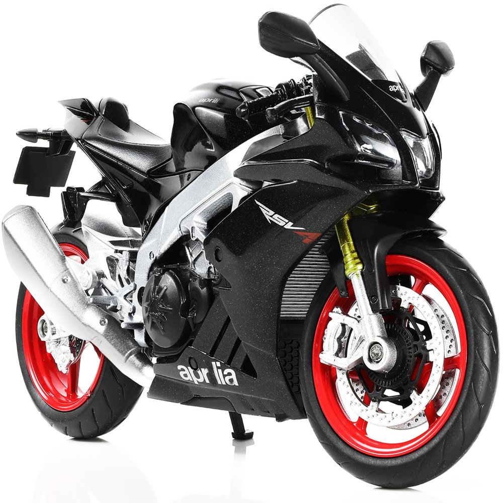 Risopen 1:12 Motorcycle Model Toy for Aprilia RSV4 RR1000 Metal Die-cast with Plastic Motorcycle Model Mini Moto Gift for Adult