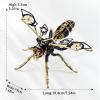3D Metal Puzzles, Metal Puzzle Model Kits for Adults Wasp Mechanical, Steel 3D Puzzle Stainless Steel Ornaments for Adults DIY Gifts for Men Women Art Craft Gifts Toys(Blank Gold). view 2