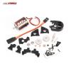 RCAWD 330% More Power 370 Motor 34t SCX24 Transmission Gearbox & Shock Tower Set for Axial 1/24 SCX24 AX24 Series Upgrades Part Black view 4
