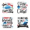 Dazoratix Large Cruise Door Magnets - 4 Pcs Funny Nautical Cruise Door Magnetic Decor Stickers Big Week Trip Stateroom Magnet Boats Cruise Sticker for Carnival Party Anniversary Supplies Favors view 1