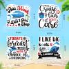 Dazoratix Large Cruise Door Magnets - 4 Pcs Funny Nautical Cruise Door Magnetic Decor Stickers Big Week Trip Stateroom Magnet Boats Cruise Sticker for Carnival Party Anniversary Supplies Favors view 2