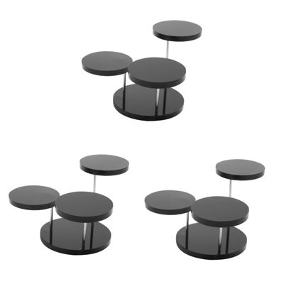 3pcs acrylic stands for display rotating display stand for jewelry display sfor collectibles Action Figures Collection Organizer Holder Cosmetic Items Display Risers round