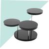 3pcs acrylic stands for display rotating display stand for jewelry display sfor collectibles Action Figures Collection Organizer Holder Cosmetic Items Display Risers round view 3