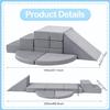 Tykacna 5pcs Foam Climbing Blocks for Toddlers 1-3, Safety First Baby Climbing Blocks Indoor,Soft Play Toys for Infant, Ideal Crawling and Exploration Play Set for Baby Gym/Toddler Playground view 2