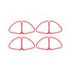 4pcs Propeller Guard/Fit for Phantom 4 Pro 4P 4A Advanced Drone Protector Quick Release Props Bumper Spare Part Protection Cover (Color : Red) view 4