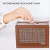 Cash Vault Wooden Savings Box 10000, Cash Vault Wooden Savings Box, Cash Saving Box with Erasable Markers, Money Saver Cash Saver Box (A, for 10,000$) view 2