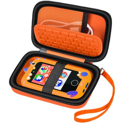ALKOO Kids Toy Smartphone Case Compatible with Kikapabi/for Joozfee/for dancingcow/for Prysyedawn, Learning Toys Holder for Toddler Play Cell Phone, SD Card, Over 7 Years Age (Orange)