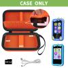 ALKOO Kids Toy Smartphone Case Compatible with Kikapabi/for Joozfee/for dancingcow/for Prysyedawn, Learning Toys Holder for Toddler Play Cell Phone, SD Card, Over 7 Years Age (Orange) view 2