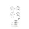 4 Pcs Motor Mount Base Protector Guard Cover Aluminum Reinforcement Plate Tools Compatible with Phantom 2 3 Drones (Color : Silver 4PCS) view 1