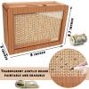 Cash Vault Wooden Savings Box 10000, Cash Vault Wooden Savings Box, Cash Saving Box with Erasable Markers, Money Saver Cash Saver Box (A, for 5000$) view 3