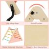 Costzon Climbing Toys for Toddlers, 4 in 1 Foldable Wooden Montessori Kids Triangle Climbing Toys with Adjustable Angles Ramp for Climb & Slide, Baby Climbing Gym Indoor Kids Boys Girls Gift Set view 4