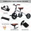 XPIY Tricycle for Toddlers Age 2-5 Years Old, 3 in 1 Folding Toddler Bike for Boys and Girls, Kids' Bike Trike with Detachable Pedal and Adjustable Seat (Glitter Silver) view 3