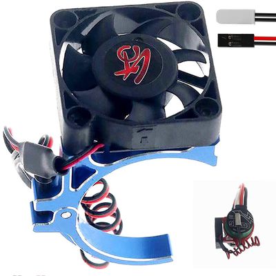 Karlass 42mm RC Heat Sink fan RC Electric Motor Heat Sink Rc Motor Fan Cooling Fan Motor Metal RC Model Cooling Fan for 1515/1512/4268 /TENSHOCK 812 Motor of RC Model Car Blue