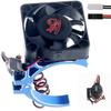 Karlass 42mm RC Heat Sink fan RC Electric Motor Heat Sink Rc Motor Fan Cooling Fan Motor Metal RC Model Cooling Fan for 1515/1512/4268 /TENSHOCK 812 Motor of RC Model Car Blue view 1