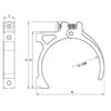 Karlass 42mm RC Heat Sink fan RC Electric Motor Heat Sink Rc Motor Fan Cooling Fan Motor Metal RC Model Cooling Fan for 1515/1512/4268 /TENSHOCK 812 Motor of RC Model Car Blue view 3