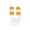 ZHUAYSEJXA 4 Pcs Motor Mount Base Protector Guard Cover Aluminum Reinforcement Plate Tools Compatible with Phantom 2 3 Drones ( Color : Golden 4PCS ) view 1