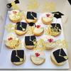 30 PCS Class of 2025 Graduation Cupcake Toppers Glitter Diploma 2025 Congrats Grad Cap Cupcake Picks So Proud of You cake Decorations for 2025 Graduation Theme Party Supplies Gold view 4