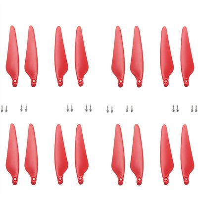 16 Pieces of Propeller/Fit for Hubsan Zino PRO Zino 2 H117S Aerial Four-axis Aircraft Accessories Remote Drone CW CCW Shovel (Color : Red)