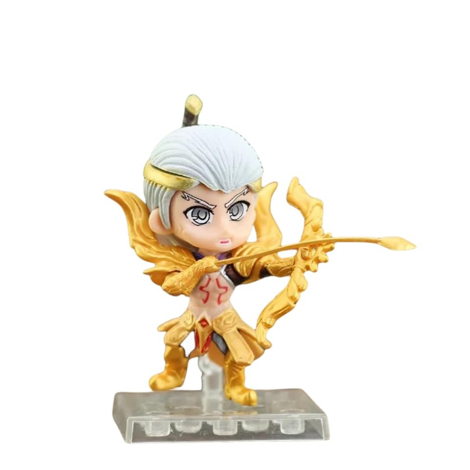 junweideyi The Figure from Popular Video Games WANGZHERONGYAO Cute Character Figurine for Miniature Figure Fairy Garden Home DIY Cake Decoration Set (HOU yi)