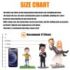 Custom Bobblehead Wedding Gifts for Couples Personalized Handmade Clay Figurine Groom Bride Statue, Fully Customizable Sculpture Doll Decor Wedding Cake Topper view 4