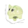 Abaodam Pig Piggy Bank,Savings Toy Bank Creative Money Bank Unbreakable Clear Money Box Transparent Coins Saving Pot Cash Container Box Coin Jar Money Saver for Toddler, 12.50X10.50X10.00CM, Green view 2