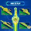INFINITY NADO Battling Toys, Spinning Top and Sword Launcher Battle Set Toys for Kids, Battle Brust Sword Top Toys for 5 6 7 8 9 10 11 12 Year Old Boys, Lightning Leopard view 3