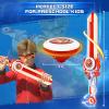 INFINITY NADO Mini Nado Sword for Beginners, Spinning Top and Sword Launcher Battle Set Toys for Kids, Battle Brust Top Toys for 5 6 7 8 9 Year Old Boys, Red view 4