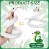 GDZRDFLH Stuffed Snake Animal, 80 in Snake Plush, Large Giant Stuffed Animals Snake, Lifelike Cute Stuffed Animals for Birthday Present Party Prank Prop (White) view 2