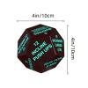 harayaa Exercise Dice Workout Dice Fitness Dice Plyometrics Dice PU Leather for Stretching Strength Cardio Suitable for Men Women Group Party, Green view 2