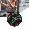 harayaa Exercise Dice Workout Dice Fitness Dice Plyometrics Dice PU Leather for Stretching Strength Cardio Suitable for Men Women Group Party, Green view 3