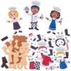 Baker Ross FN065 Chef Mix & Match Magnet Kits - Pack of 8, Decoration Craft Kits for Kids view 1