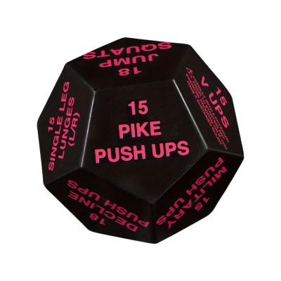 Aymzbd Workout Dice Bodyweight Sports Dice Stretching 4 Inches in Diameter Exercise Dice Fitness Challenge Dice for Beginners Home, Red