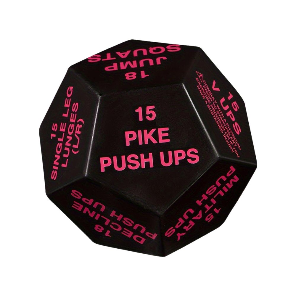 Aymzbd Workout Dice Bodyweight Sports Dice Stretching 4 Inches in Diameter Exercise Dice Fitness Challenge Dice for Beginners Home, Red